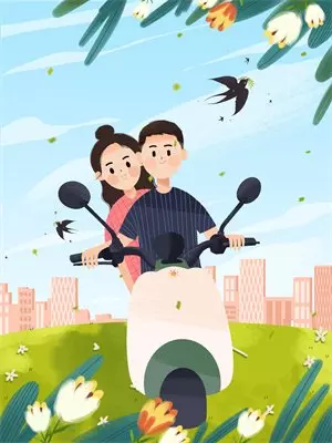 簪一朵蓝色永生花